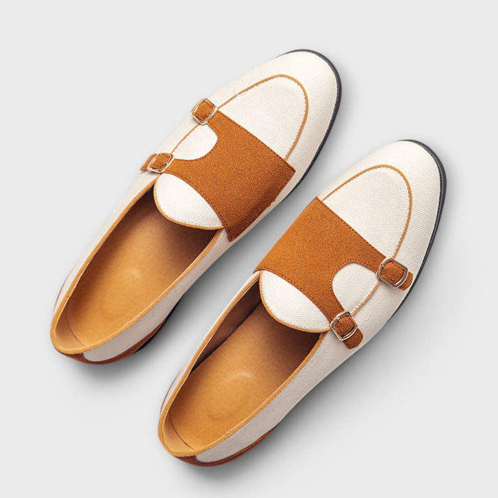 Torveld | Herren Hausschuhe Monk-Strap Loafer - Cream - Image 1
