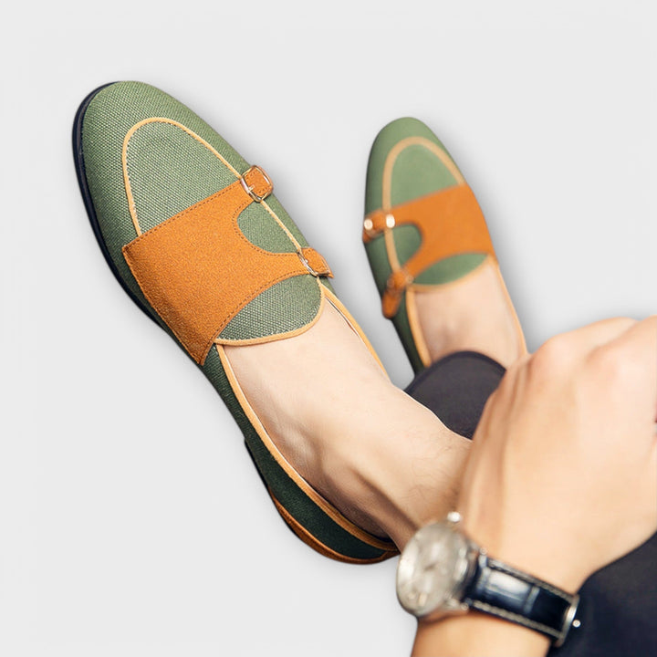 Torveld | Herren Hausschuhe Monk-Strap Loafer - Cream - Image 5