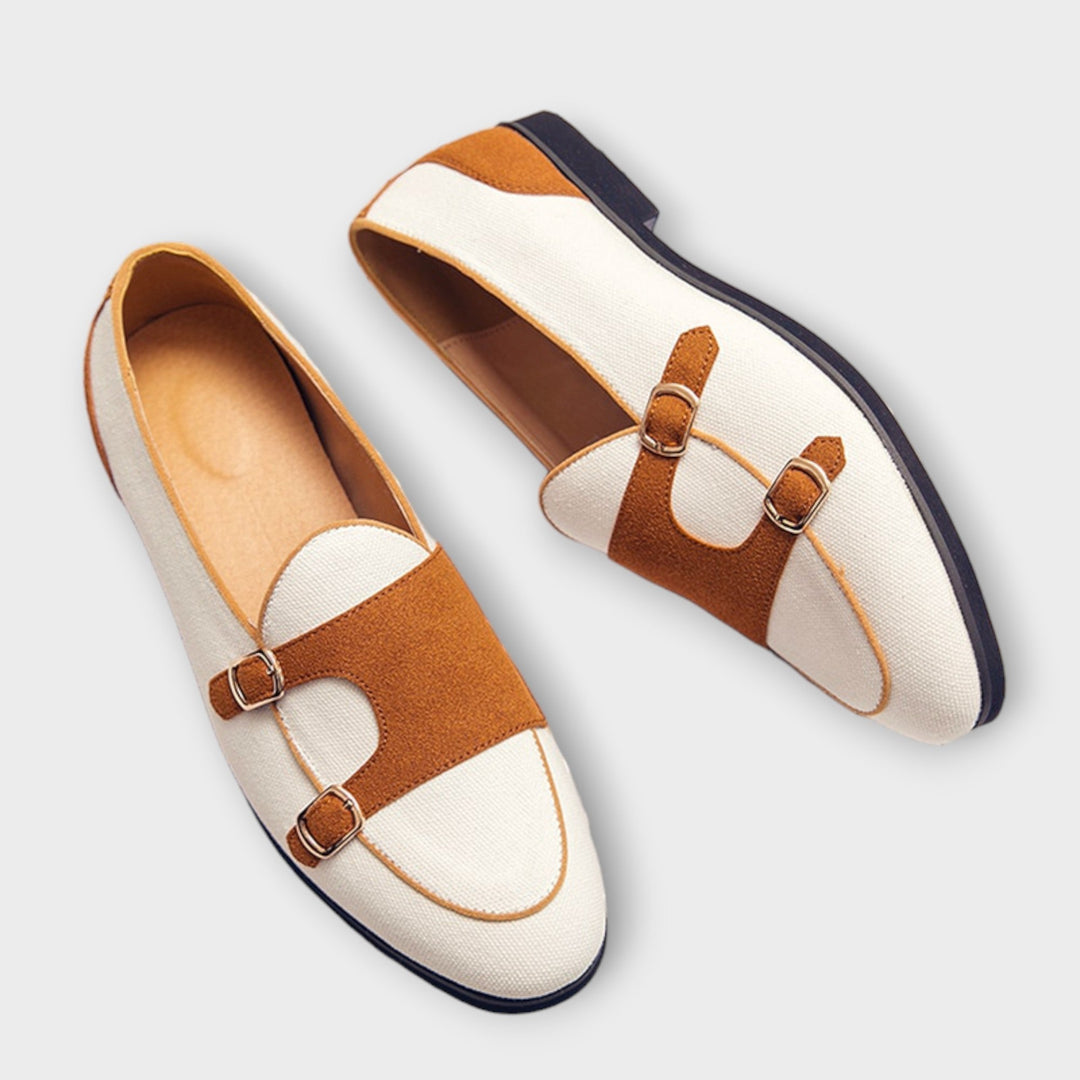 Torveld | Herren Hausschuhe Monk-Strap Loafer - Cream - Image 7