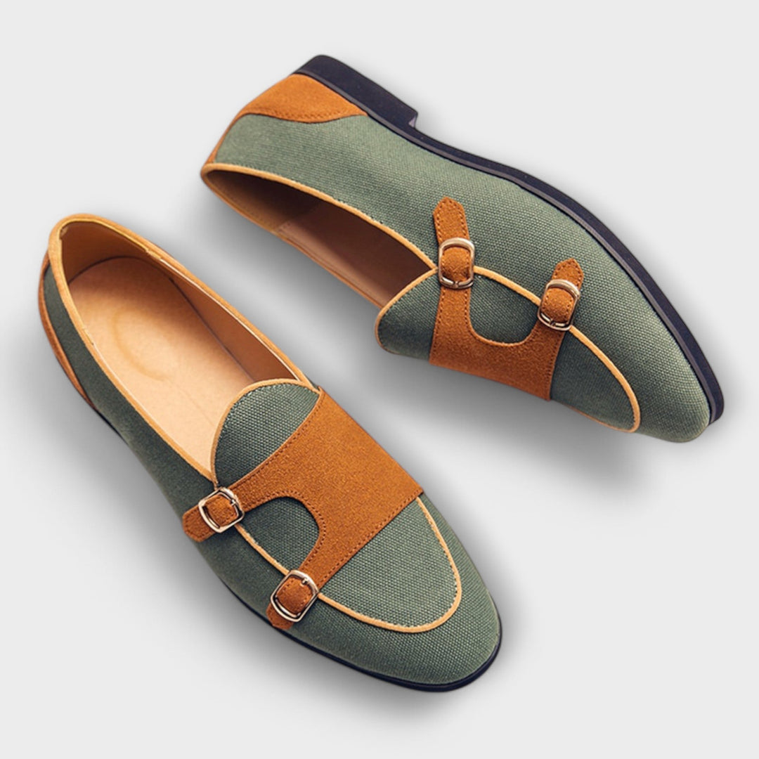 Torveld | Herren Hausschuhe Monk-Strap Loafer - Cream - Image 8