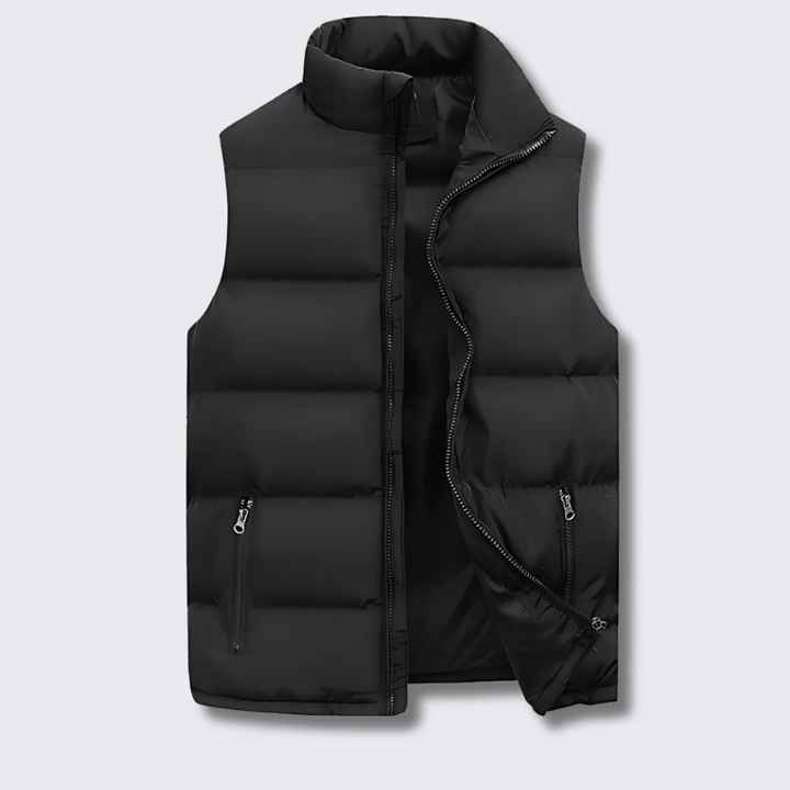 Torvind | Herren Steppweste Bodywarmer Winterweste - Black - Image 1