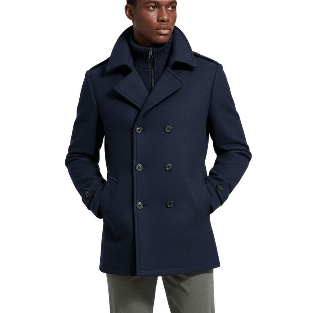Torwald | Herren Wintermantel Doppelreihig - Navy - Image 3