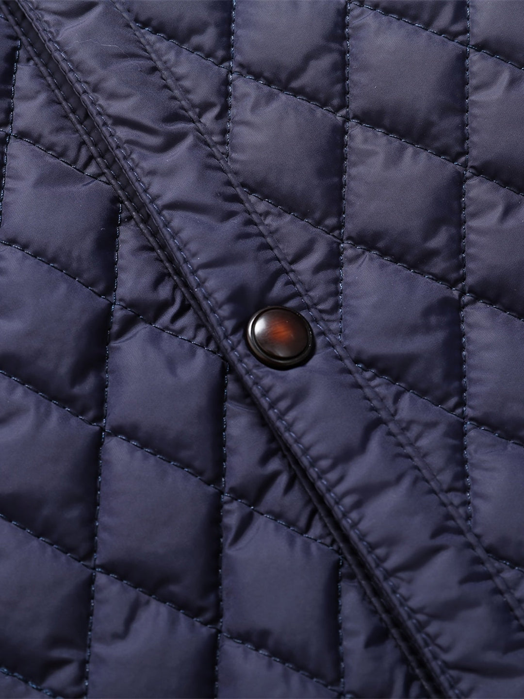 Valdric | Herren Winterjacke Steppjacke Stehkragen - Navy - Image 5