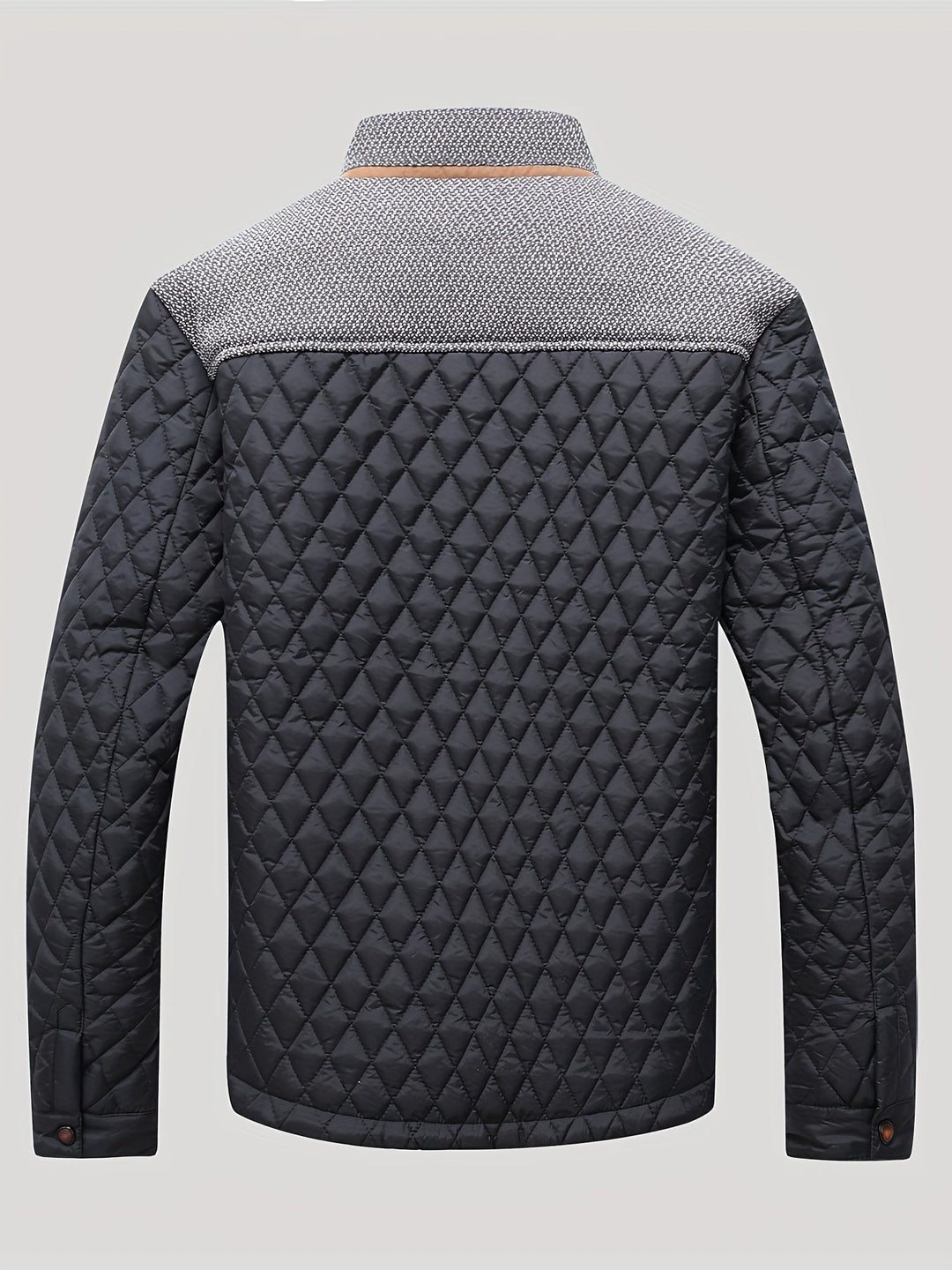 Valdric | Herren Winterjacke Steppjacke Stehkragen - Navy - Image 9