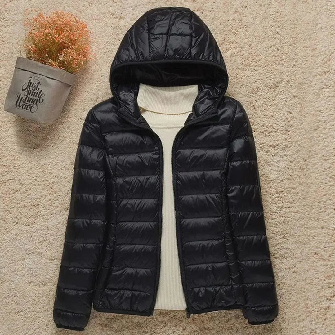 Veldmira | Damen Winterjacke Ultraleicht mit Kapuze - Image 4