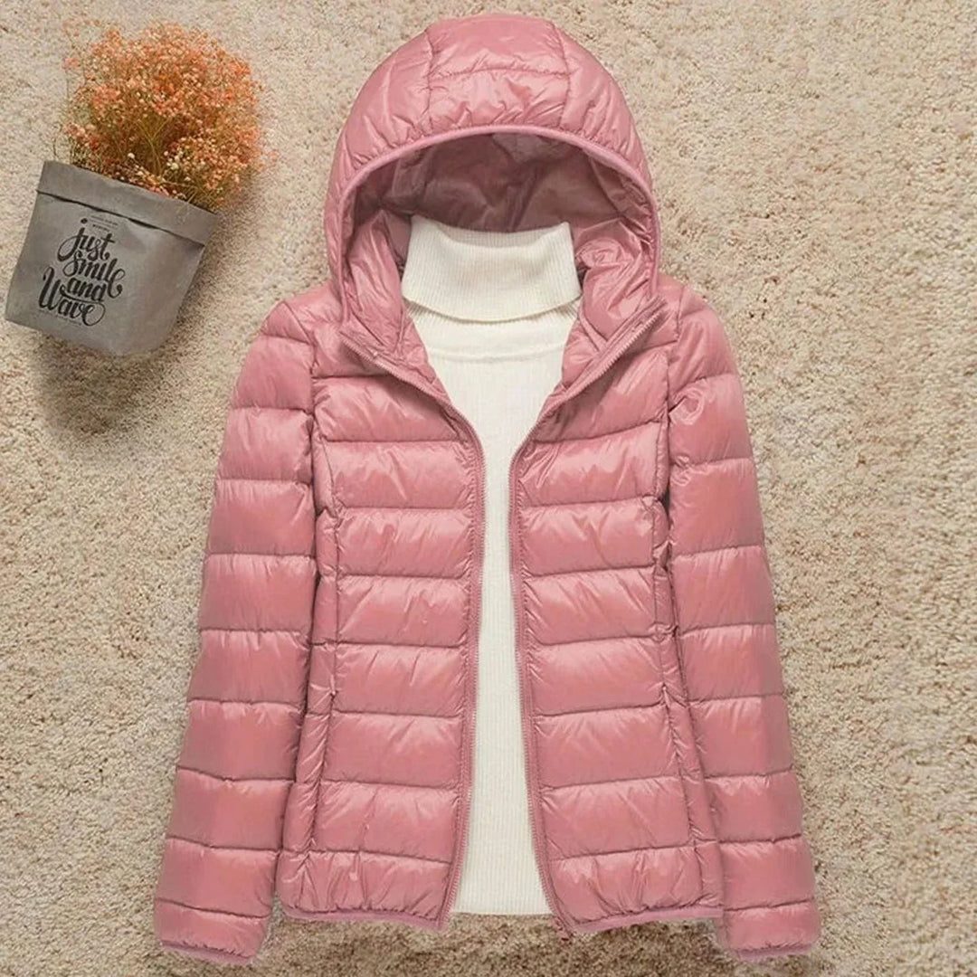 Veldmira | Damen Winterjacke Ultraleicht mit Kapuze - Image 5