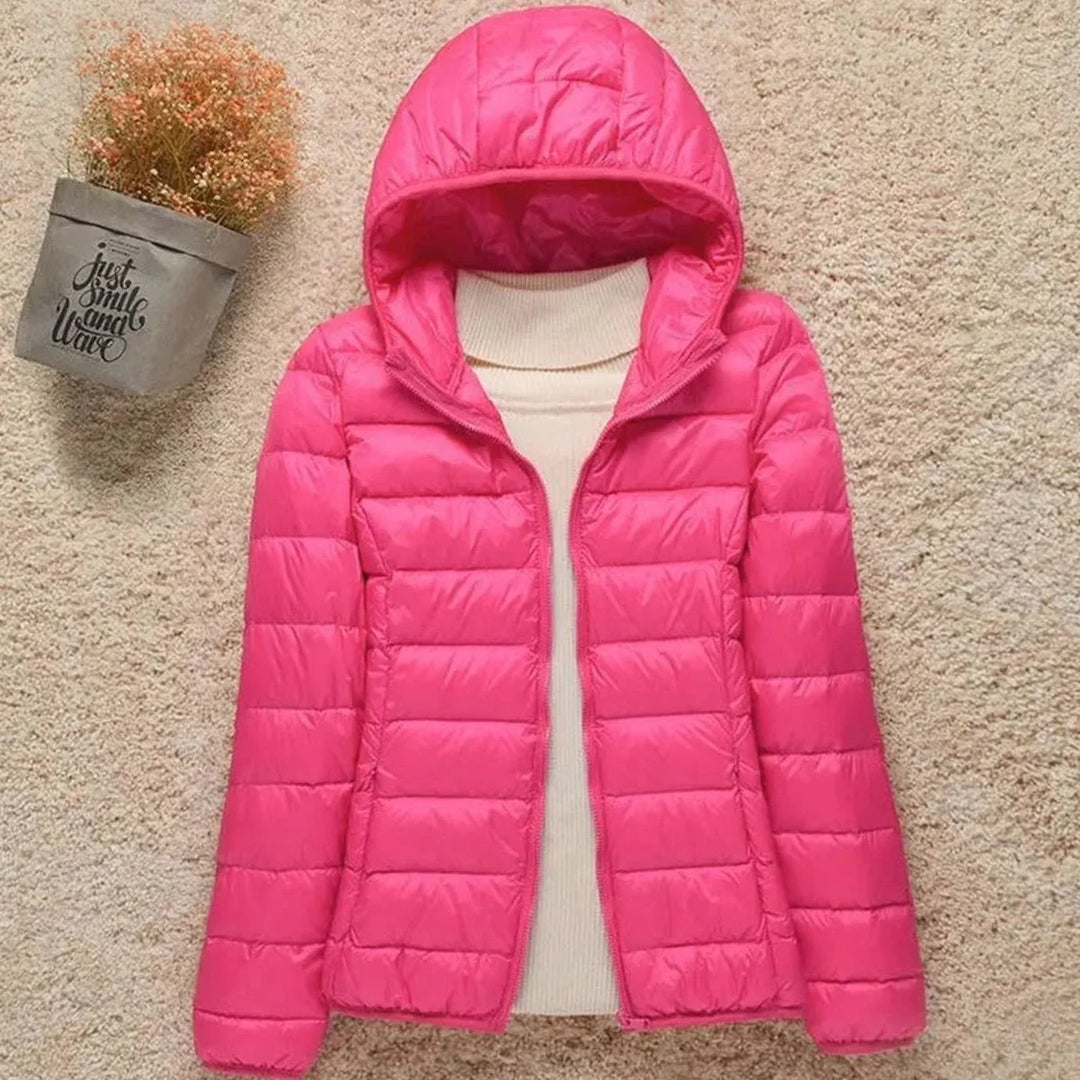 Veldmira | Damen Winterjacke Ultraleicht mit Kapuze - Image 6