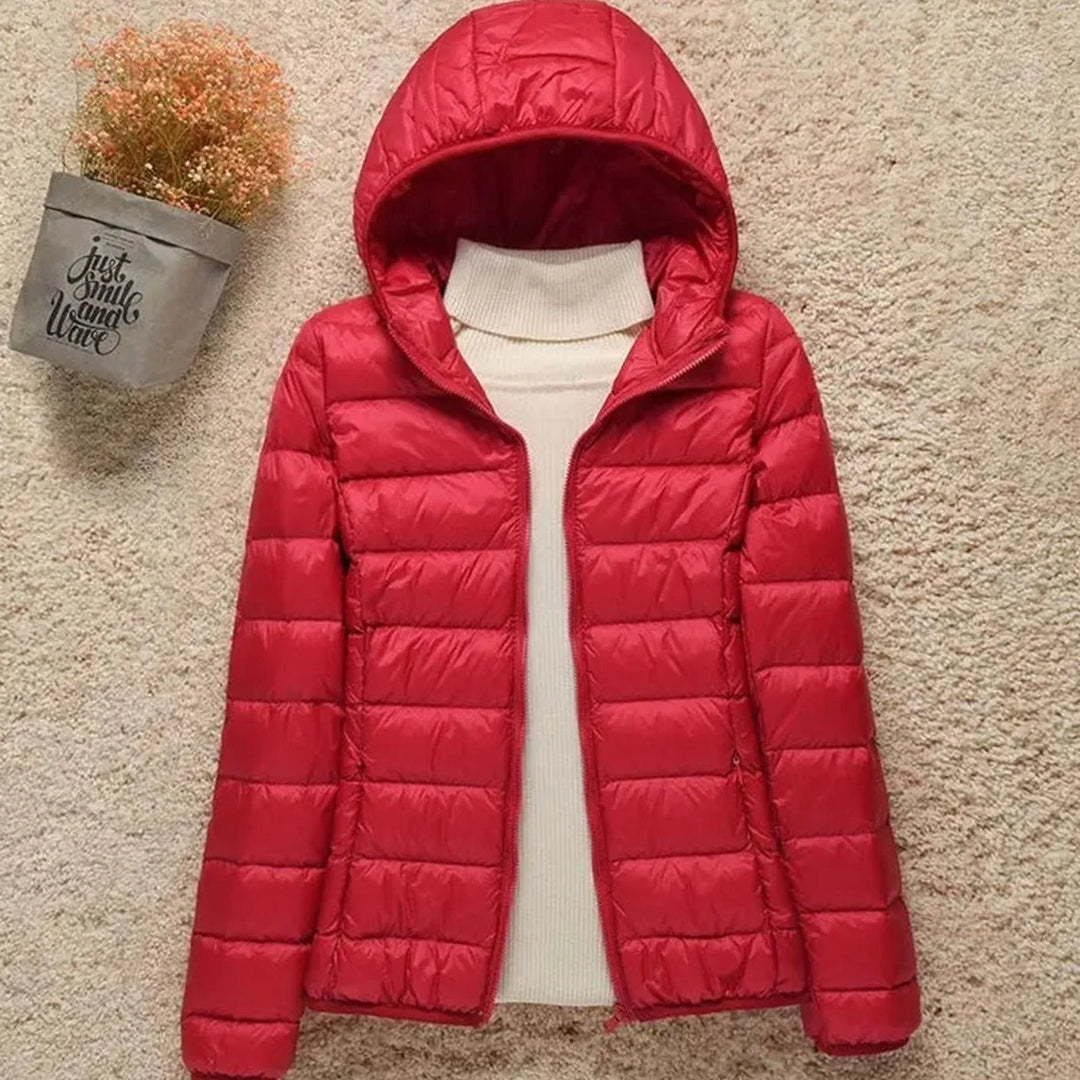 Veldmira | Damen Winterjacke Ultraleicht mit Kapuze - Image 7