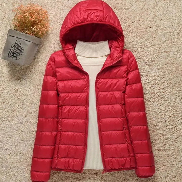 Veldmira | Damen Winterjacke Ultraleicht mit Kapuze - Image 7
