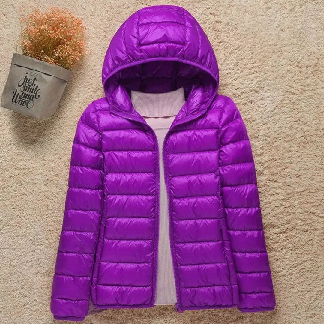 Veldmira | Damen Winterjacke Ultraleicht mit Kapuze - Image 9