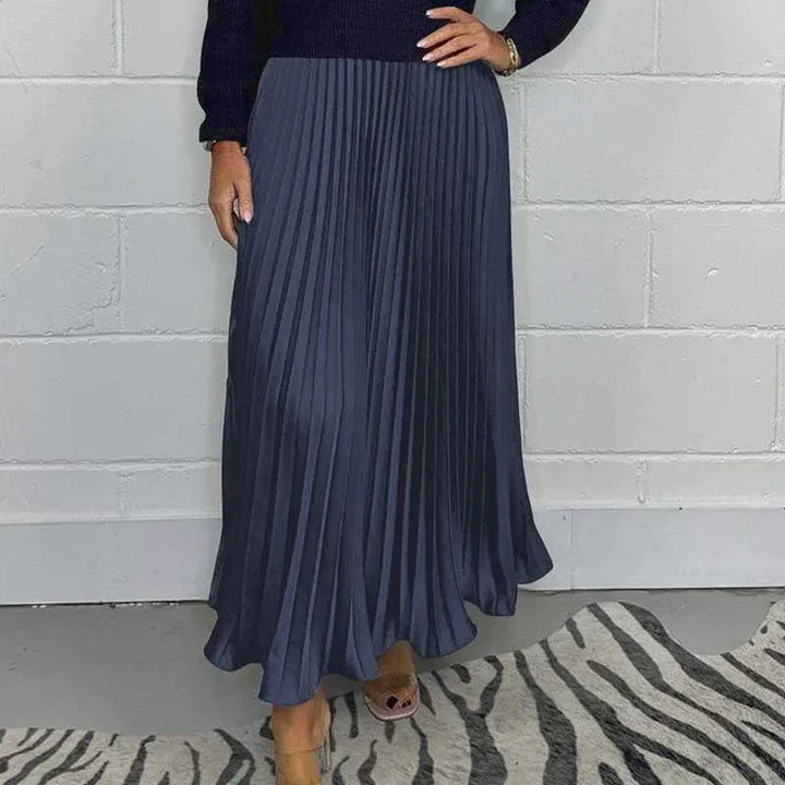 Veldora | Damen Strickkleid Midi Faltenrock - Image 12