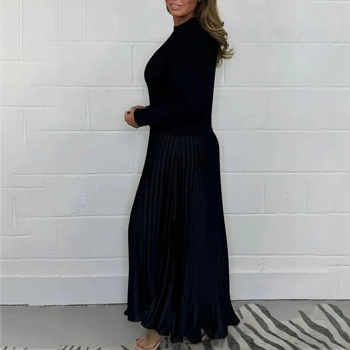 Veldora | Damen Strickkleid Midi Faltenrock - Image 13