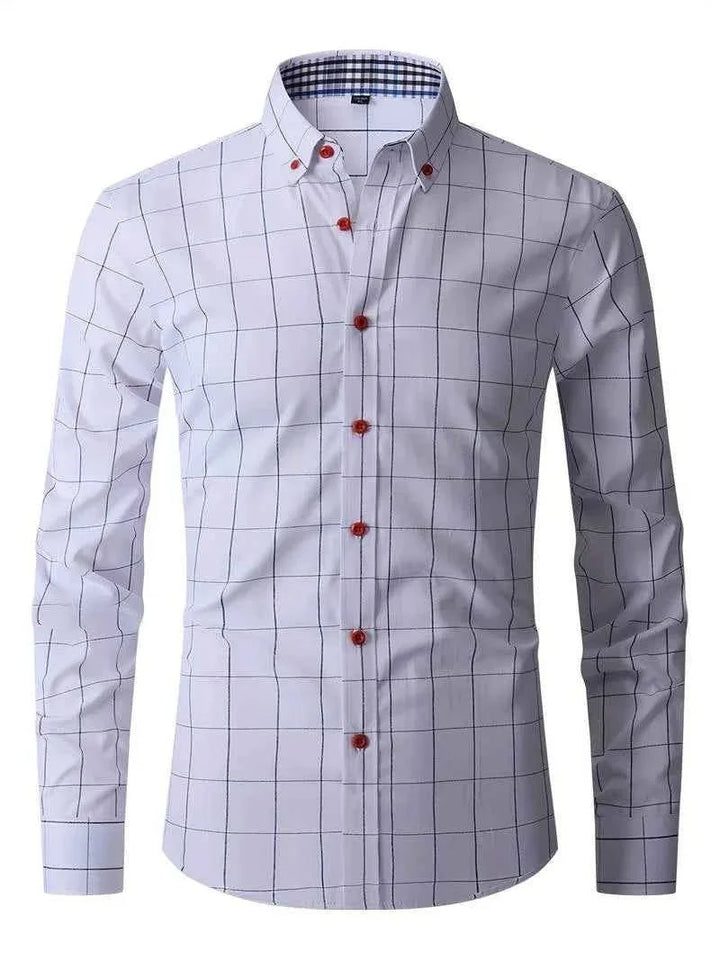 Veldran | Herren Kariertes Langarm Business Hemd - Image 2