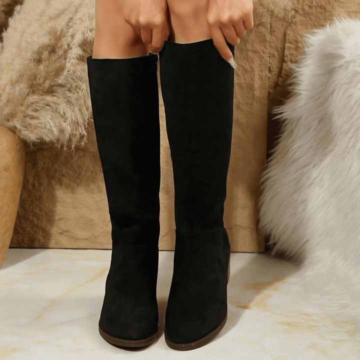 Veldrun | Damen Kniehohe Stiefel Weite Wade - Image 2