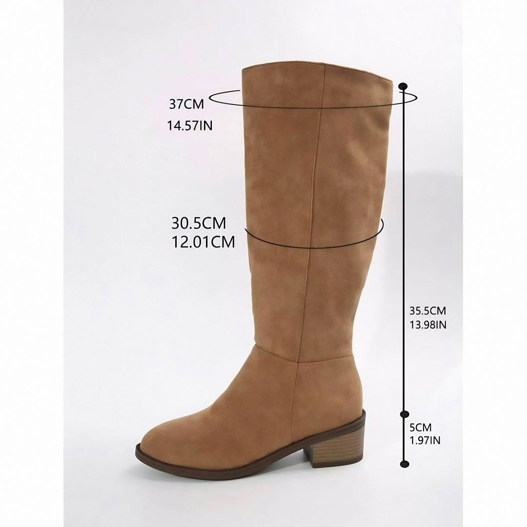 Veldrun | Damen Kniehohe Stiefel Weite Wade - Image 7