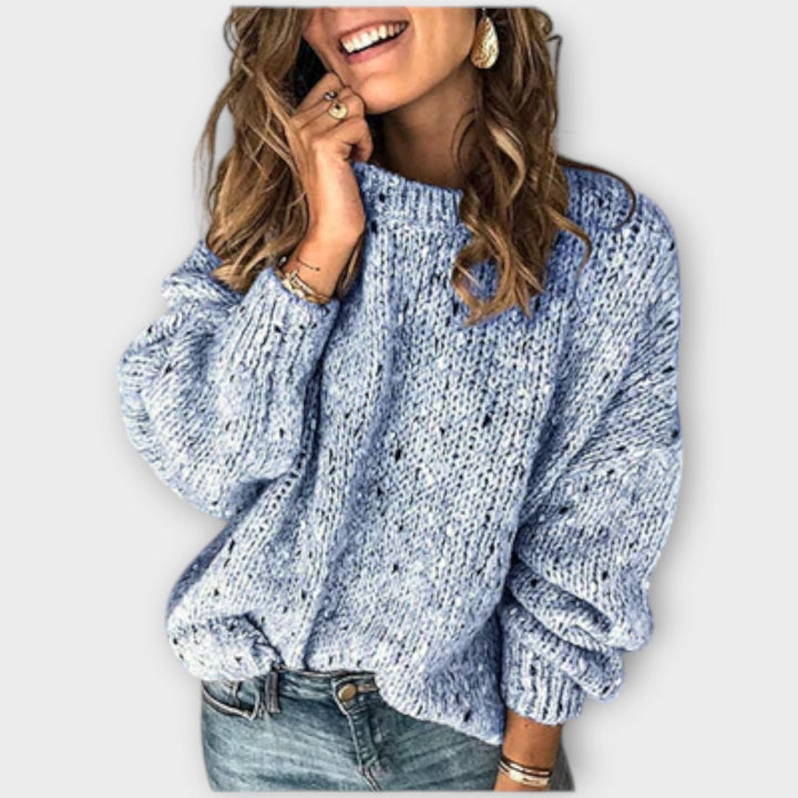 Veldrun | Damen Oversize Strickpullover Grobstrick - Image 3