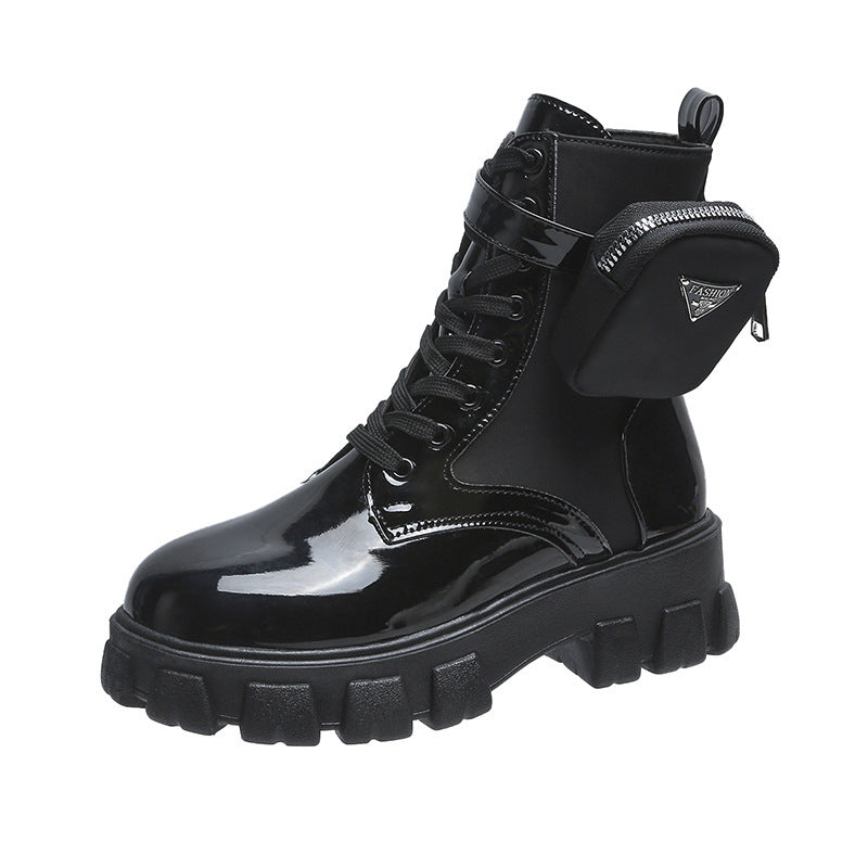 Veldrun | Damen Winterstiefel Plateau Schnürstiefel - Image 2