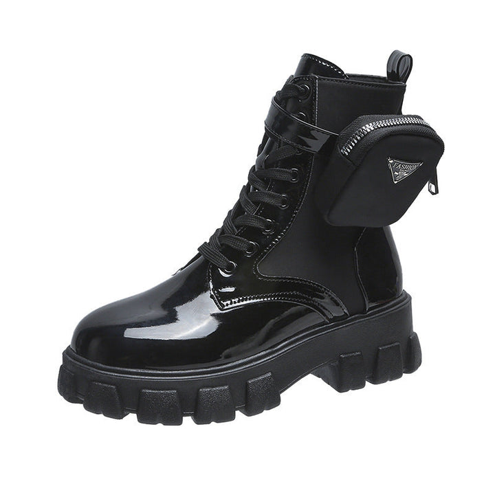 Veldrun | Damen Winterstiefel Plateau Schnürstiefel - Image 2