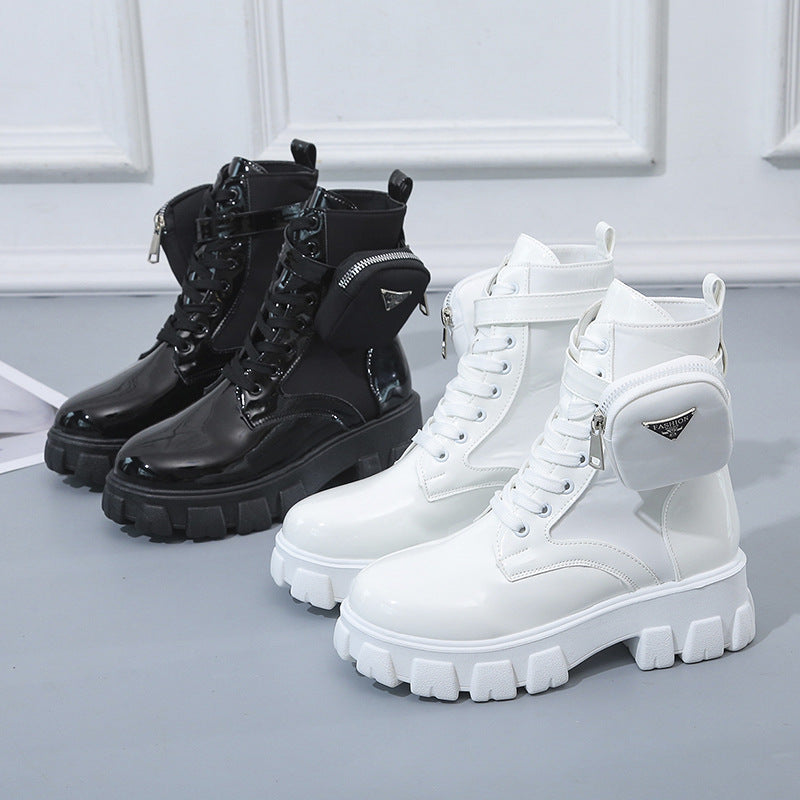 Veldrun | Damen Winterstiefel Plateau Schnürstiefel - Image 4