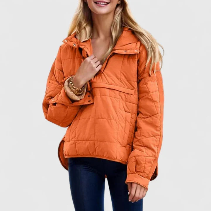 Velma | Damen Stepp-Pullover Winterjacke - Image 3