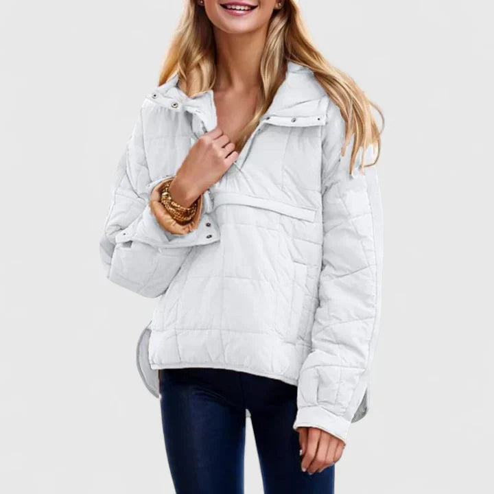 Velma | Damen Stepp-Pullover Winterjacke - Image 4