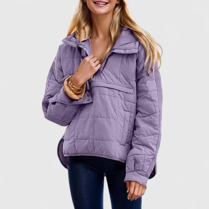 Velma | Damen Stepp-Pullover Winterjacke - Image 6