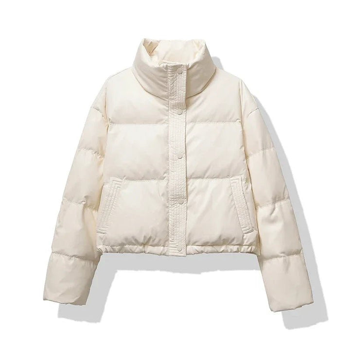 Vordvaine | Damen Winterjacke Gesteppte Kunstlederjacke - Image 4