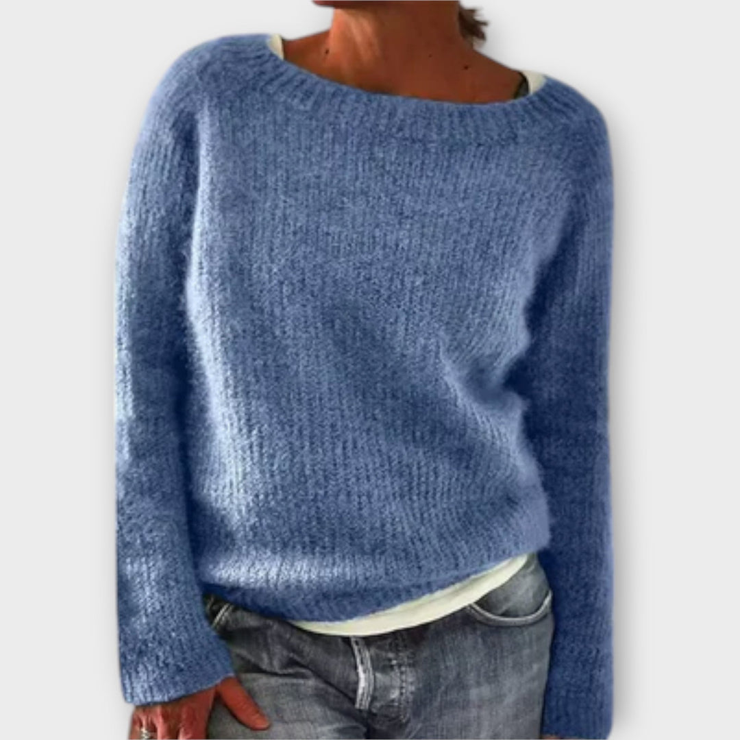 Nelvika | Damen Strickpullover mit Rundhalsausschnitt - Image 6