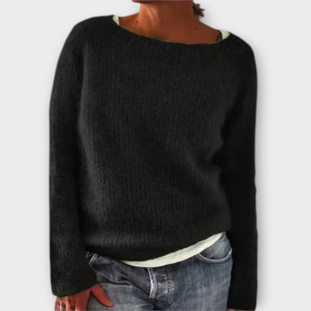 Nelvika | Damen Strickpullover mit Rundhalsausschnitt - Image 8
