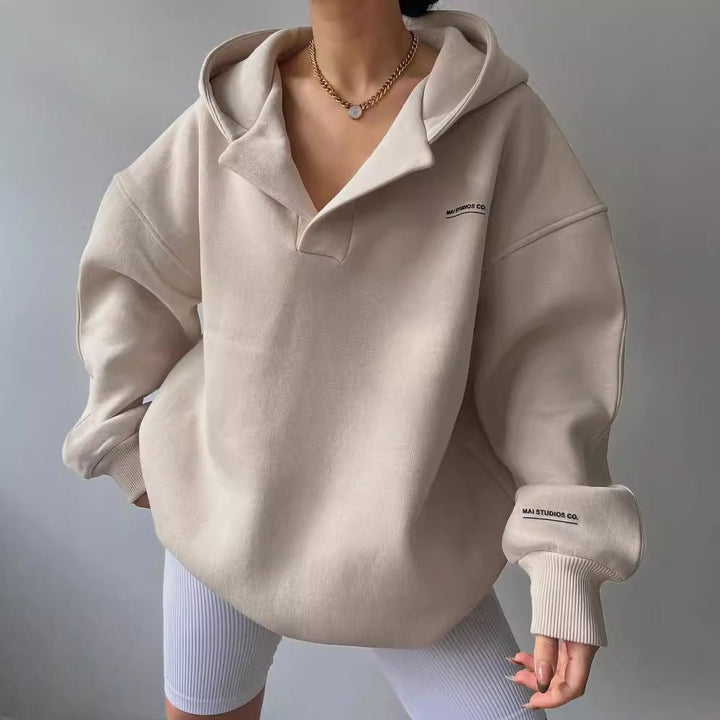 Weldris | Damen Oversize Kapuzenpullover Weiter Schnitt - Image 4