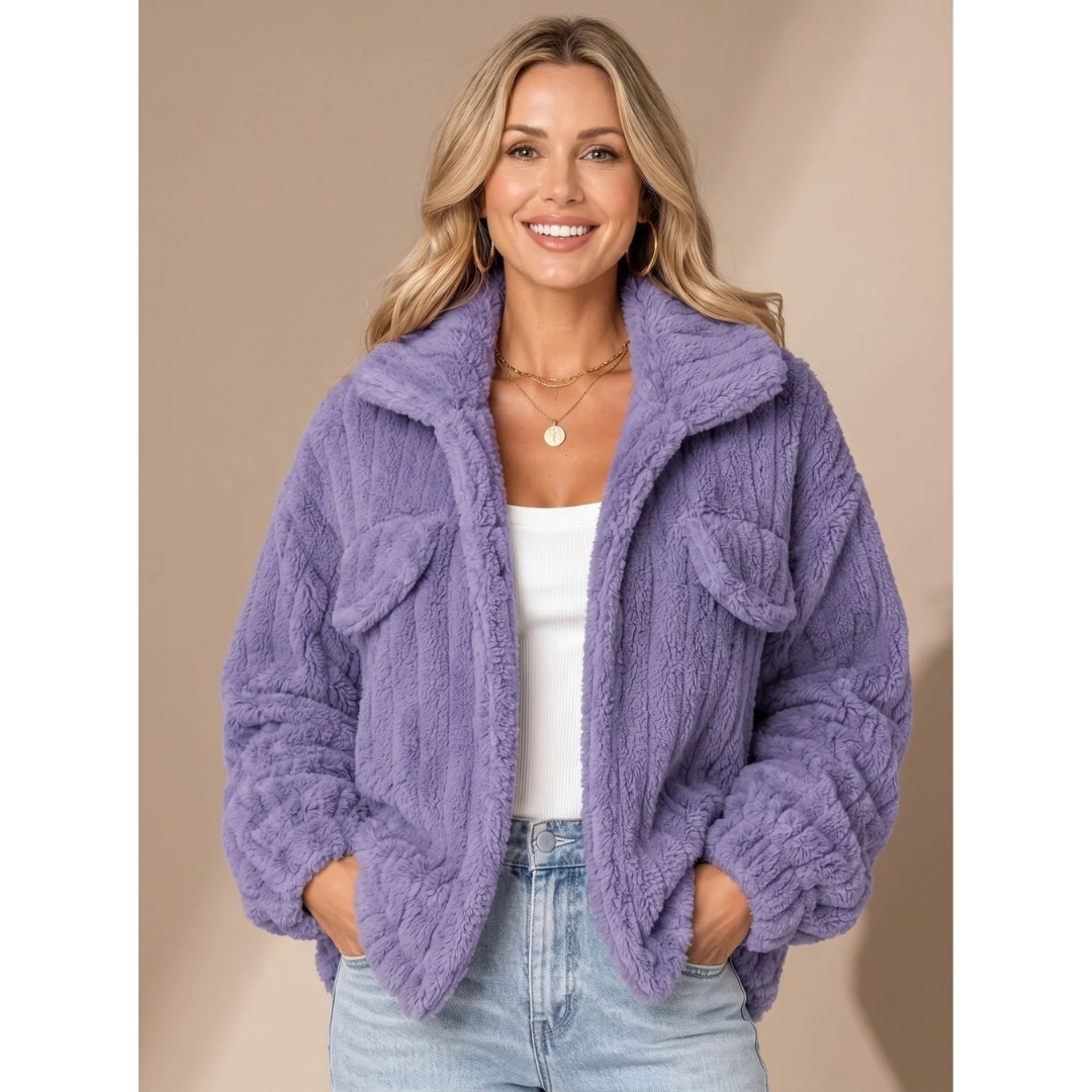 Welvinda | Damen Winterjacke Teddyfell - Image 1