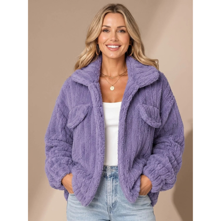 Welvinda | Damen Winterjacke Teddyfell - Image 1