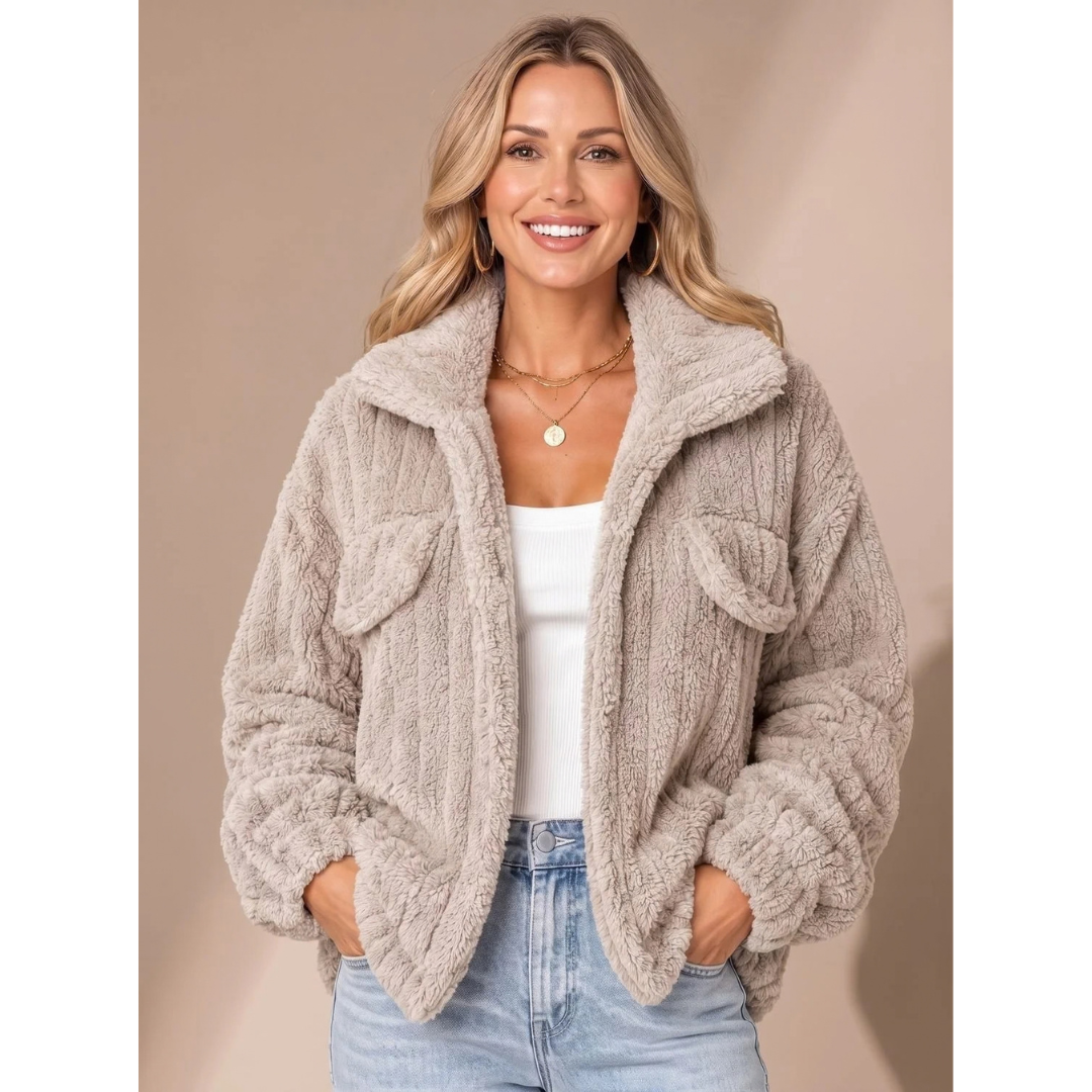 Welvinda | Damen Winterjacke Teddyfell - Image 3