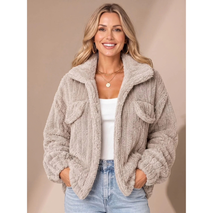 Welvinda | Damen Winterjacke Teddyfell - Image 3