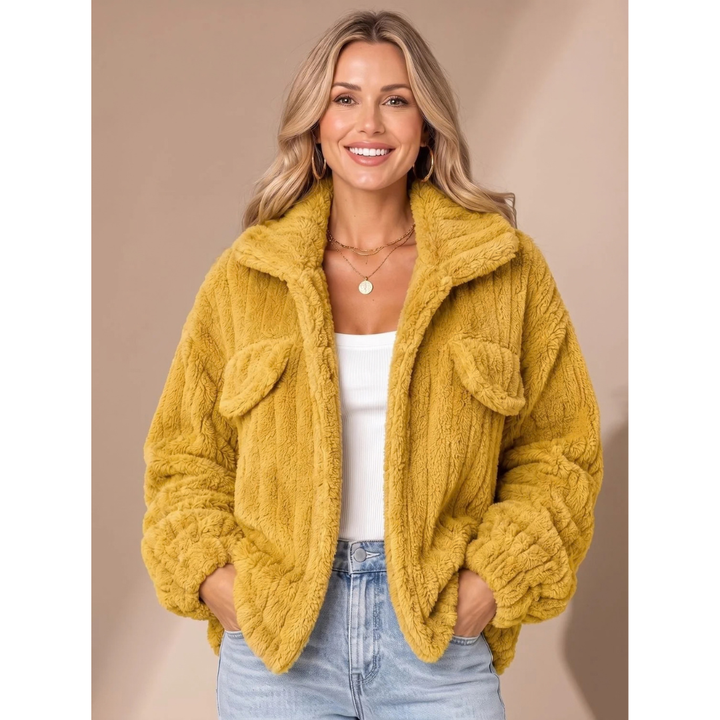Welvinda | Damen Winterjacke Teddyfell - Image 4