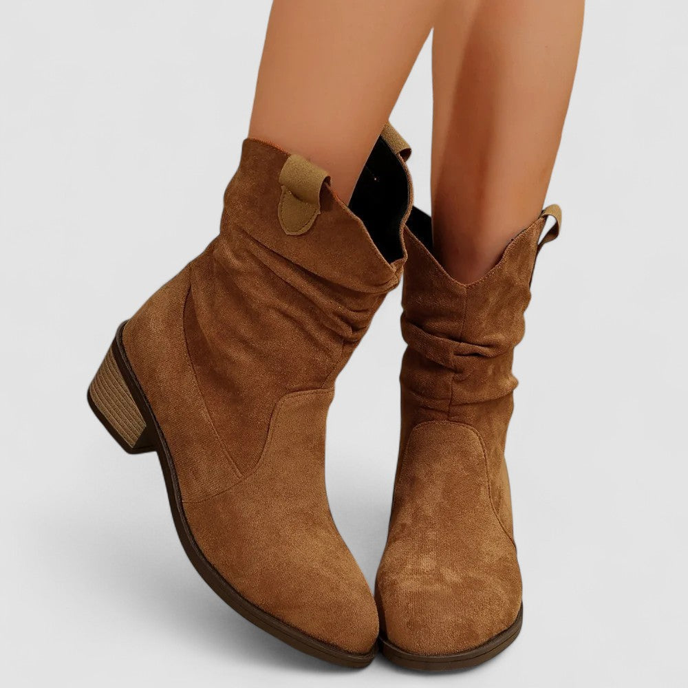 Wulfene | Damen Stiefelette Western Slouchy Stiefel - Image 4