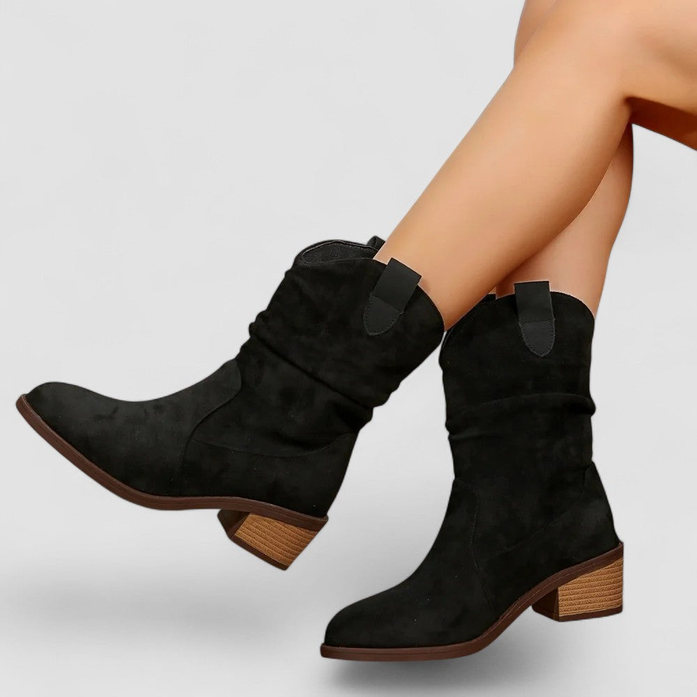 Wulfene | Damen Stiefelette Western Slouchy Stiefel - Image 8