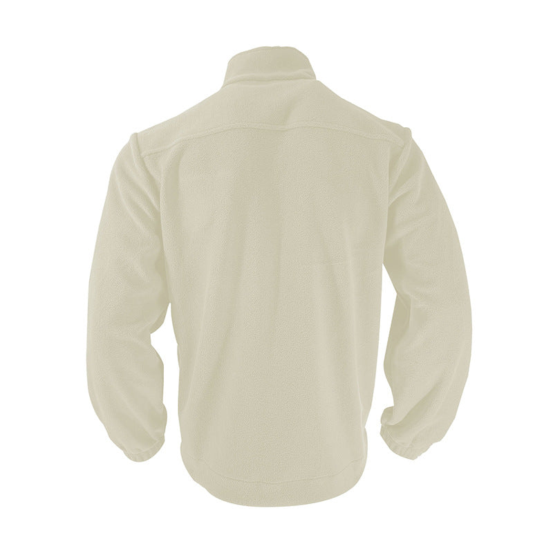 Wulfgar | Herren Übergangsjacke Fleece Stehkragen - Brown - Image 5