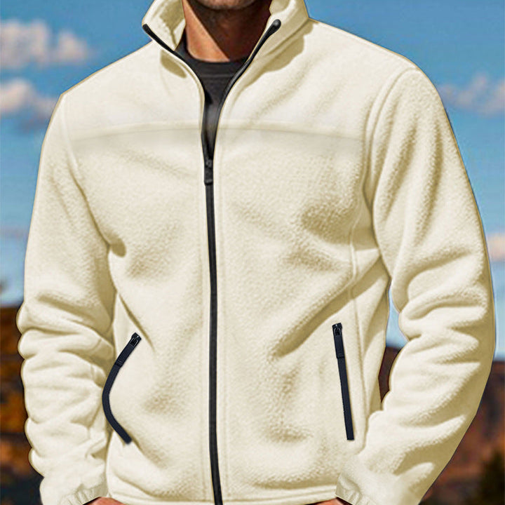 Wulfgar | Herren Übergangsjacke Fleece Stehkragen - Brown - Image 9
