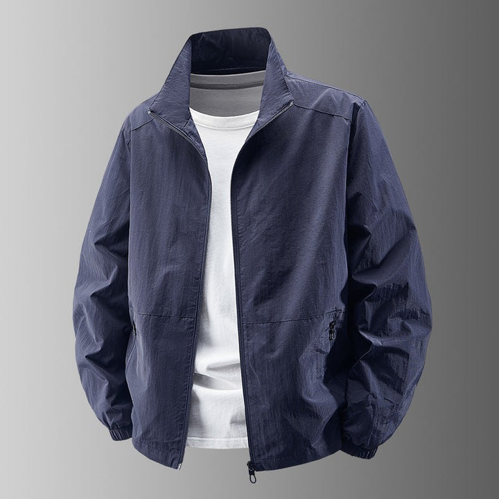 Wulfran | Herren Übergangsjacke Stehkragen Leicht - Khaki - Image 4
