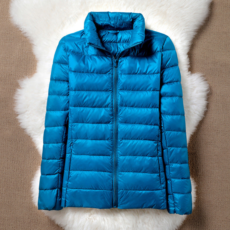 Zelvira | Damen Leichte Steppjacke Pfauenblau - Teal - Image 1